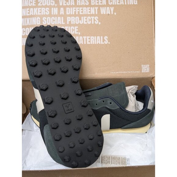 Veja Rio Branco II Alveomesh Sneakers Black White EU 44 / US 11 - Picture 8 of 14